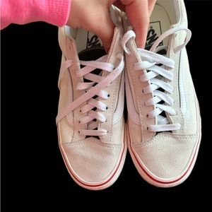 Women’s size 8 limited edition suede lace up vans! Gently used